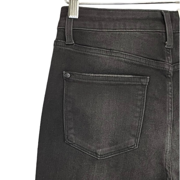 Judy Blue Cropped Wide Leg Jean High Waist Raw Hem Black NWT - Picture 8 of 13